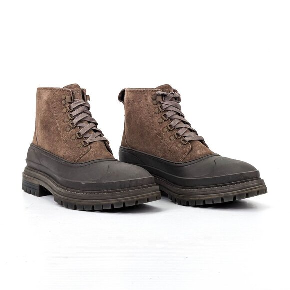 Cole Haan Men Stratton Shroud Waterproof Brown Leather Lace-up Boots size 11 - Picture 1 of 7